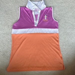 Girl’s sleeveless golf polo